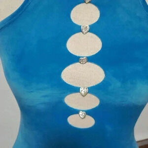 ☆☆☆Blue dress velvet feel fabric